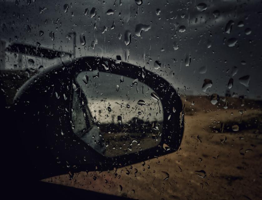 Wagen in storm